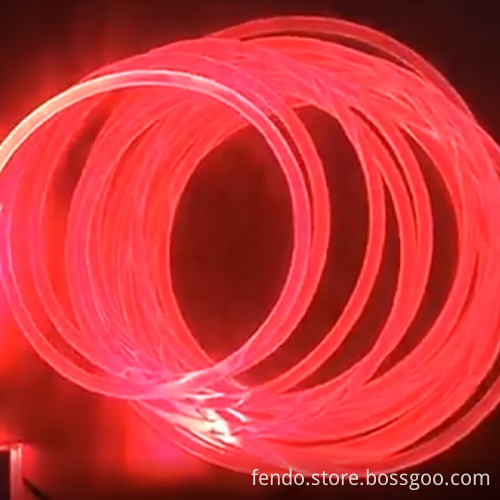 3.5mm Multicolor IP30 LED Car Decorative Interior EL Wire Atmosphere Lights Strip